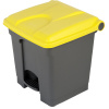 Pedálový/nášľapný zberač odpadkov ,objem 30 l, š x v x h 410 x 435 x 400 mm EUROKRAFTbasic