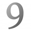 Domové číslo 9 Velikost: 12 cm