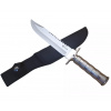Foxter Taktický nôž MILITARY FINKA SURVIVAL 35 cm čierny/strieborný Vyber barvu :: Stříbrná