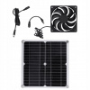 VENTILÁTOR 12V SOLÁRNY PANEL 12W USB