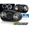 SVETLOMETY ANGEL EYES CCFL ČIERNE pre VW GOLF 4 09.97-09.03