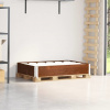 vidaXL Paletová ohrádka hnedá 120x80 cm borovicový masív - Hnedá - 46437-54216
