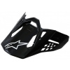 ALPINESTARS šilt pre prilby SUPERTECH S-M10 a S-M8 SOLID čierny lesklý