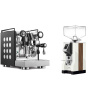 Rocket Espresso Appartamento, black/white + Eureka Mignon Specialita, WD white, walnut