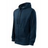 TRENDY ZIPPER 410 mikina pánska-tmavomodrá-3XL