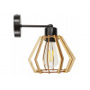 BERGE Nástenná lampa - kinkiet - E27 - DIAMANT - čierna