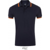 SOL´S PASADENA / Pánska polokošeľa - french navy/neon orange M