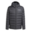 adidas Men's Terrex Multi Light CLIMAWARM Hooded Down Jacket Black L