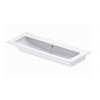 Duravit ME by Starck Nábytkové umývadlo, 123x49 cm, s WonderGliss, matná biela 23611232601
