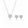 Naishide Jewelry Set šperkov so srdcom zo zirkónu – Striebro 925
