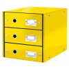 Leitz Zásuvkový box Click & Store 3 zásuvky žltý