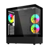 Počítačová skriňa SAVIO SIGMA X1 Midi Tower ATX 3x Fan 120mm ARGB čierna (SIGMA X1)