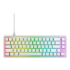 CHERRY XTRFY K5V2 - Klávesnice - 65% - compact - backlit - QWERTY - americká - klávesový spínač: CHERRY MX2A Red (hot-sw (CX-K5V2-RGB-CPT-TPWHITE-R-US)