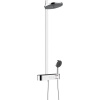 HANSGROHE Pulsify S Showerpipe nástenný sprchový systém s termostatom ShowerTablet Select 400, horná sprcha 2jet priemer 260 mm, ručná sprcha 3jet, chróm, 24240000