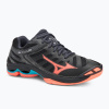 Volejbalová obuv Mizuno Wave Voltage 2 black/neon flame/peacock blue