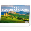 NOTIQUE Stolový kalendár Slovenská krajina 2027, 23,1 x 14,5 cm