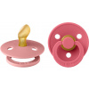 BIBS Colour anatomické cumlíky z prírodného kaučuku 2 ks - veľkosť 1 - Dusty Pink / Coral