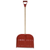 STREND PRO Odhrňovač Snowman D 470x370 mm, lopata na sneh, Pvc, kovová lišta, odhŕňač, drevená násada D 100 cm, mix farieb