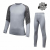 Sensor Merino Impress - Detský set tričká s dlhým rukávom + spodky Grey / Maori 150