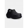 Šľapky Crocs Bubble Crush Clog dámske, čierna farba, na platforme, 210061