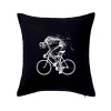 Cyklo kostra - Vankúš 50x50 - 50x50 - Vrátane výplne ( Čierna )