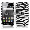Silikónový obal Samsung Galaxy Ace – Zebra – čierna