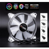1stCOOL AURA EVO ARGB PWM Crystal 120mm transparentný ventilátor F12-AURA-EVO-CR