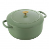Litinový hrnec s poklicí BELLAMONTE 28 cm, 7,0 l, zelená - BALLARINI (Kulatý hrnec 28 cm, 7,0 l BELLAMONTE zelený - BALLARINI)