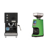 Profitec GO, black + Eureka Atom 60, kawasaki green