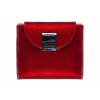 Peňaženka - Moretti Peňaženka Prírodná koža Red BC44 - Dámsky produkt (Dámske kožené portfólio lak s kryštálmi)