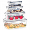 Nádoby na potraviny s vekom a tesnením 4 ks
