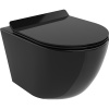 Mexen Lena WC misa Rimless s pomaly padajúcim sedátkom, duroplast, čierna - 30224070