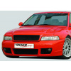 Rieger kompletný predný nárazník RS4-Look pro Audi A4 B5 avant, sedan, plast ABS bez povrchovej úpravy, s držiakmi originálnych hmlových svetiel