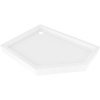 MEXEN - Flow+ päťboká sprchová vanička ľavá 90 x 80, biela lesk 46P108090LH