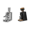 Rocket Espresso Porta Via + Eureka Mignon Single Dose, Black & Oak