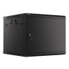 LANBERG RACK CABINET 19” WALL-MOUNT 9U/600X600 FOR SELF-ASSEMBLY WITH METAL DOOR BLACK (FLAT PACK)