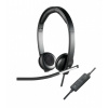 Logitech 981-000519 slúchadlo / náhlavná súprava Slúchadlá s mikrofónom Kábel Pres hlavu Kancelária / call centrum USB Typ-A Čierna, Strieborná (981-000519)