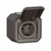 LEGRAND Zásuvka PLEXO 069791L 2P+T CL IP55 antracit, balení 9+1