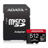 ADATA MicroSDXC karta 512GB High Endurance UHS-I C10 V30 A2 (R:100/W:85 MB/s) + SD adaptér (AUSDX512GUI3V30SHA2-RA1)