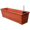 Samozavlažovací truhlík Plastia Bergamot terakota 50 cm