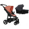 TFK Mono4 2v1 Salmon Combi carrycot + Seat unit Nafukovacie kolesá Hlboká vanička Premium Black