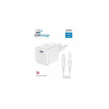 SWISSTEN SÍŤOVÝ ADAPTÉR GaN 1x USB-C 35W POWER DELIVERY BÍLÝ + DATOVÝ KABEL USB-C/LIGHTNING 1,2 M BÍLÝ 22070240
