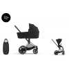 Cybex Platinum CYBEX e-Priam Set + Platinum Footmuff sepia black 2025 rose gold