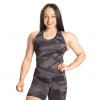 Better Bodies CORE CROP T-BACK CHARCOAL CAMO – tielko Better Bodies maskáčové uhlové Velikost: M