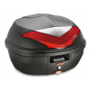 K355N MONOLOCK topcase, KAPPA (35L, černý nelakovaný + červená odrazka) M009-09