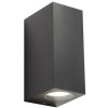 Nástenná lampa Redo 90152 - Vonkajšie nástenné svietidlo PUNTA 2xGU10/7W/230V IP44 (112226)