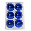 Vianočné ozdoby - BAUBLE Set 6ks sklenené bubliny 8 cm námornícke modré (Vianočné ozdoby - BAUBLE Set 6ks sklenené bubliny 8 cm námornícke modré)