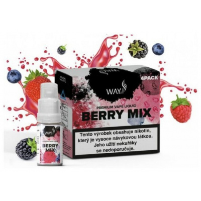 E-liquid Way To Vape Berry Mix 4x10ml Obsah nikotinu: 3 mg