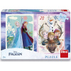Dino ľadové kráľovstvo Anna a Elsa 2x77 dielov