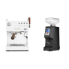 Ascaso Steel DUO PID PLUS, White&Wood + Eureka Atom 60, black